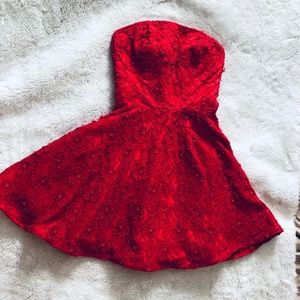 red dress
